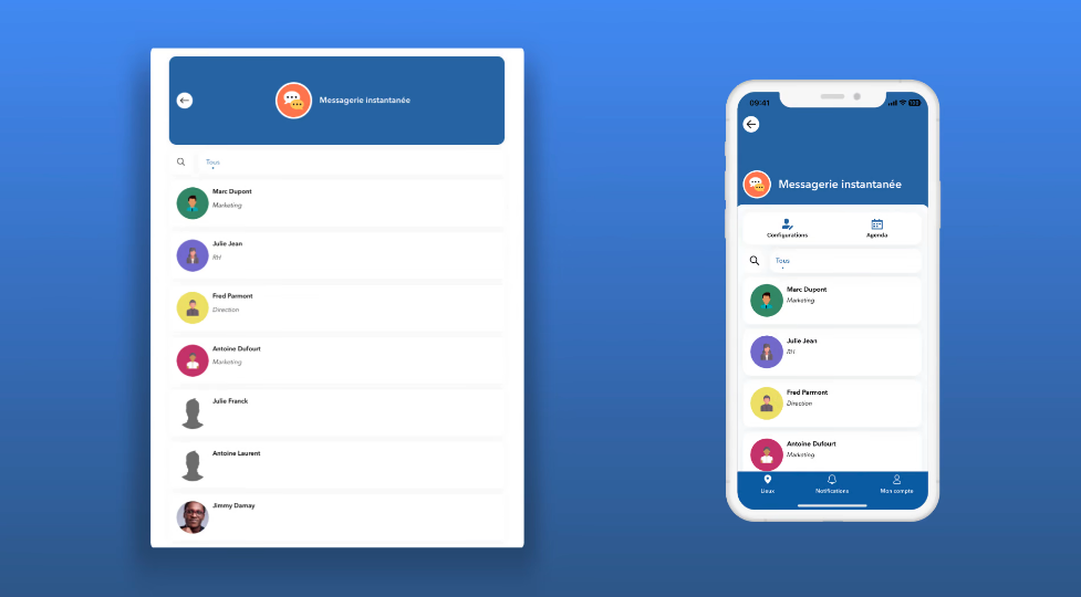 screenshot of Imagina Smart Offices